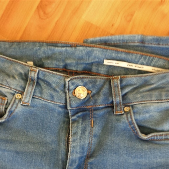 ZARA jeans medium rise straight sz 26 - Picture 5 of 10